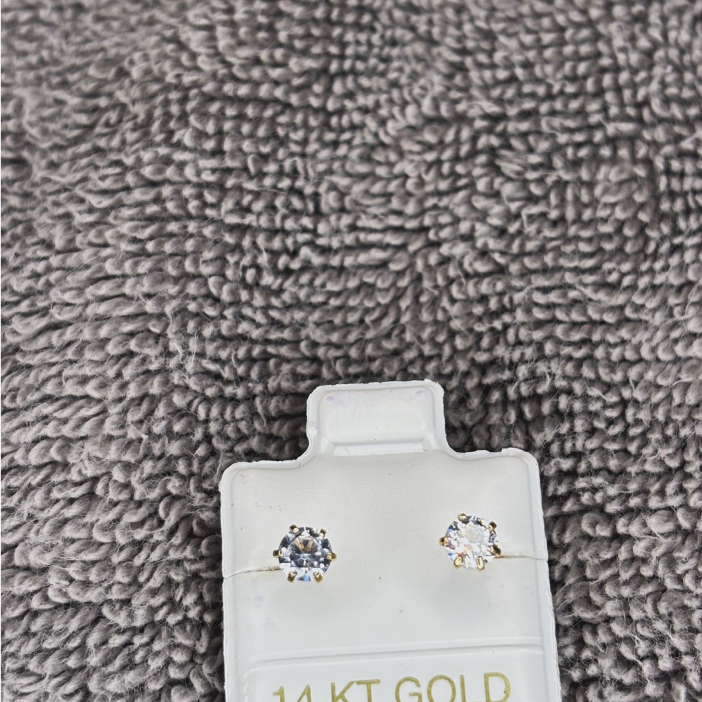 Planet Gold 14 Kt Gold And Silver Earrings
